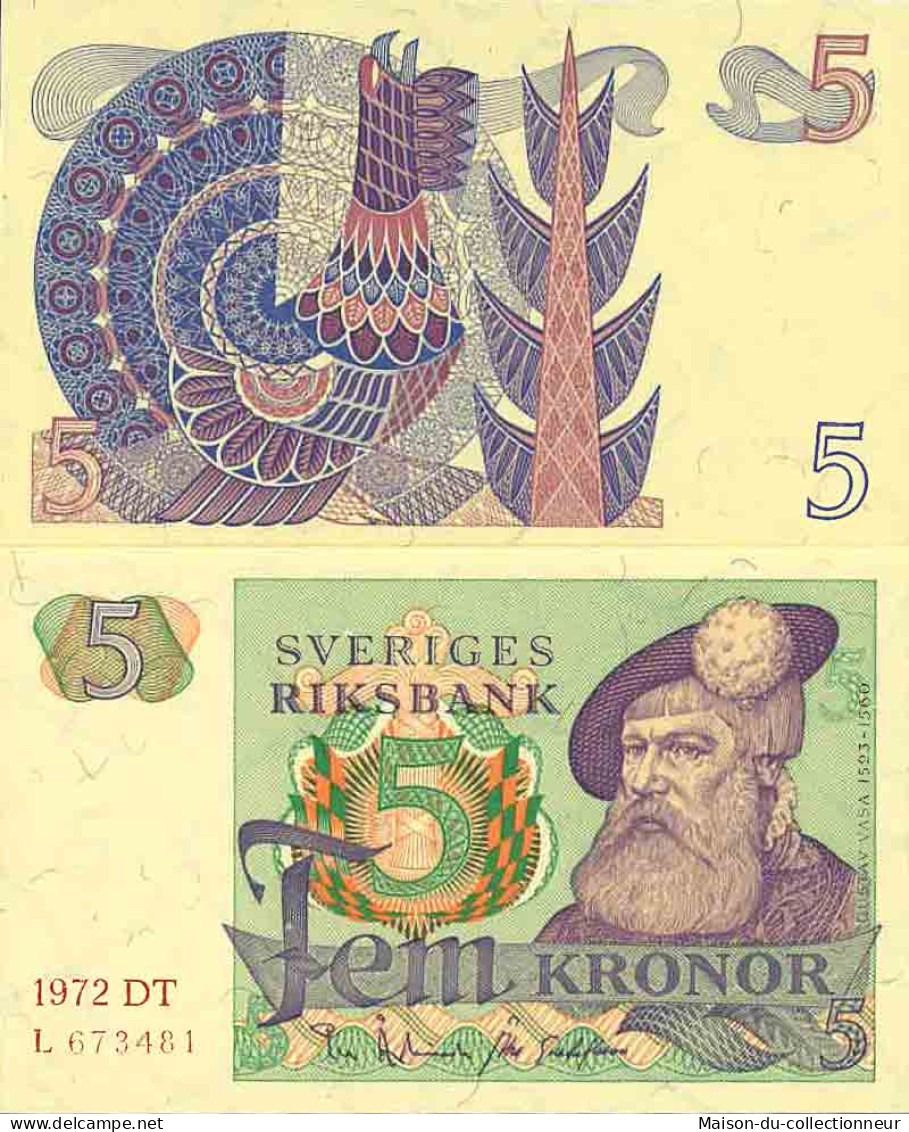 Billet De Banque Collection Suède - PK N° 51 - 5 Kronor - Suède