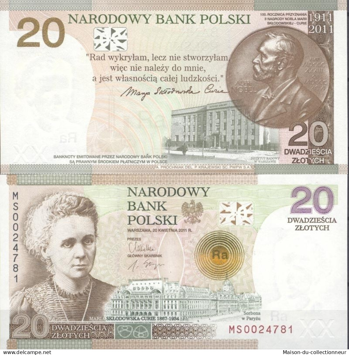 Billets De Banque Pologne Pk N° 182 - 20 Zlotych - Pologne