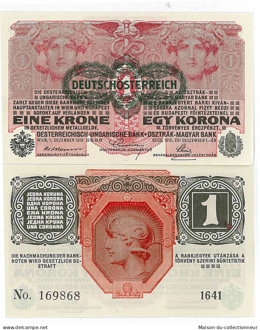 Billets Collection Autriche Pk N° 49 - 1 Kronen - Oesterreich