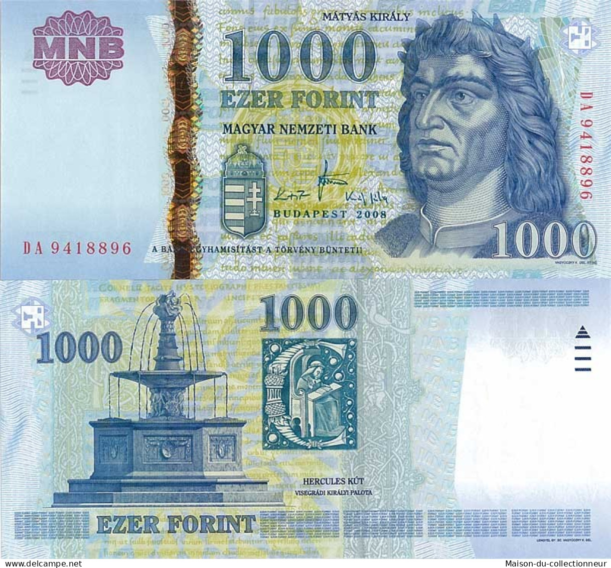 Billet De Banque Hongrie Pk N° 195 - 1000 Forint - Ungarn