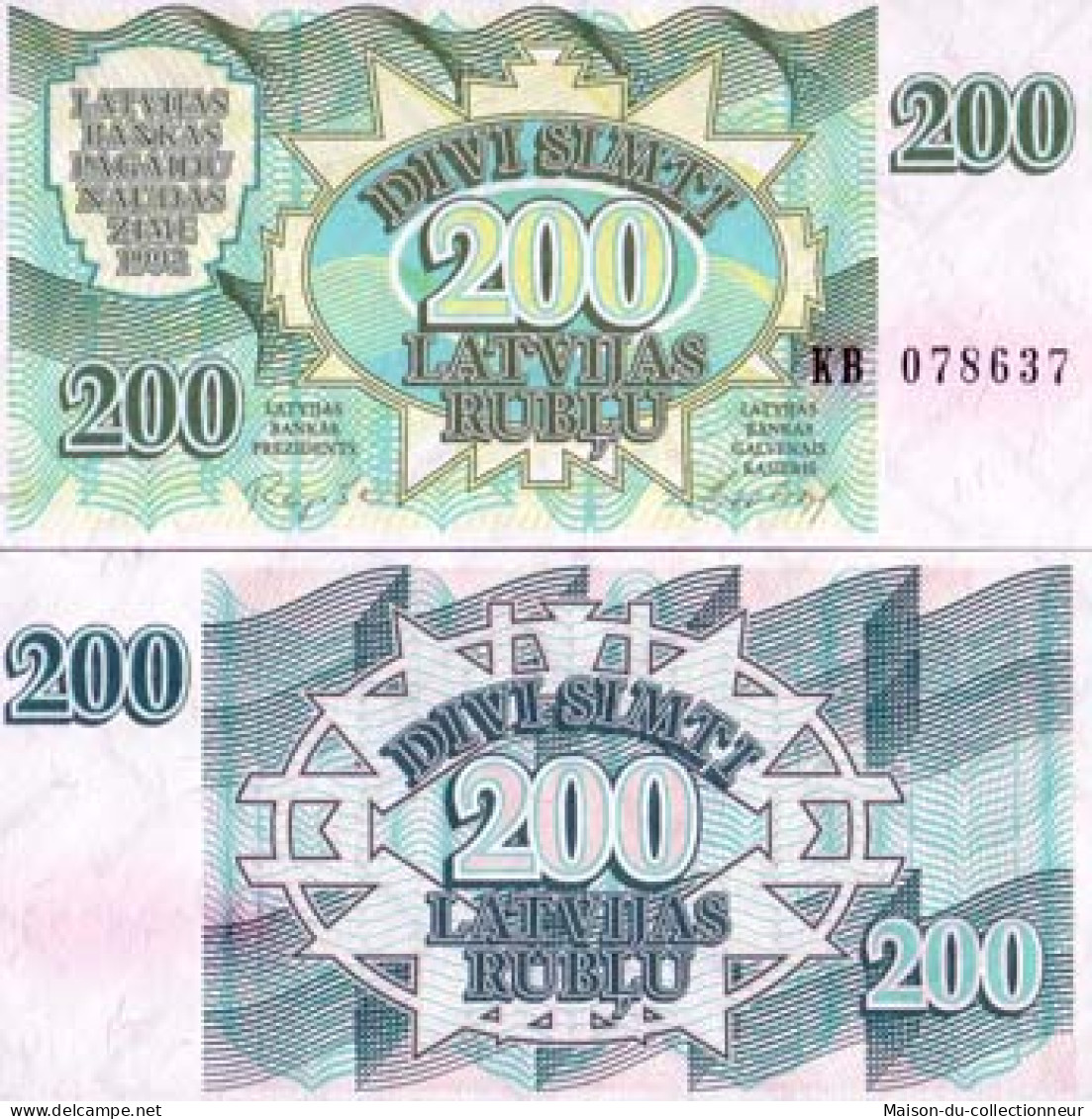 Billet De Banque Collection Lettonie - PK N° 41 - 200 Rubli - Lettonia