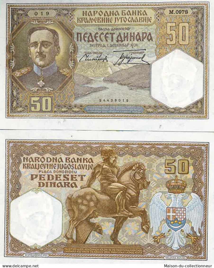 Billet De Banque Collection Serbie - Pk N° 29 - 50 Dinara - Serbie