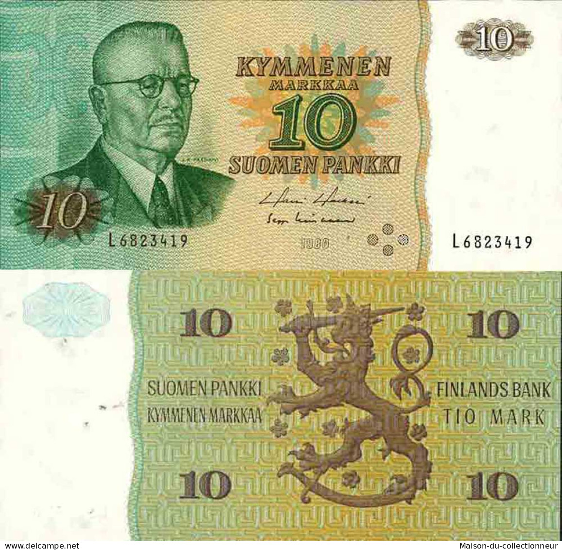 Billet De Banque Collection Finlande - PK N° 111 - 10 Markka - Finnland