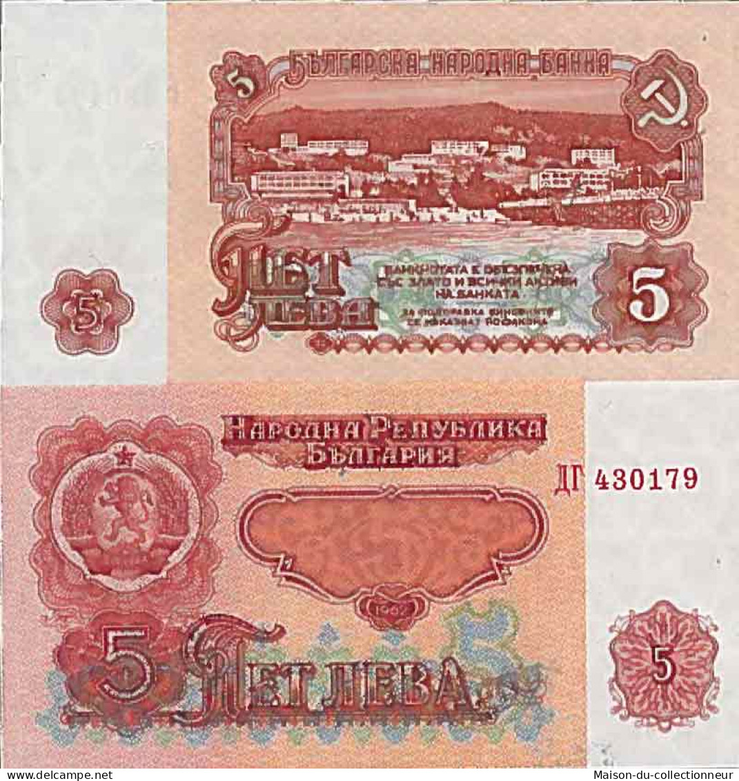 Billet De Banque Collection Bulgarie - PK N° 90 - 5 Leva - Bulgarien