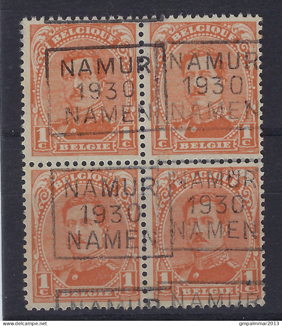 Koning Albert I Nr. 135 ( 4 X ) Type I Voorafstempeling Nr. 5254 C NAMUR 1930 NAMEN ; Staat Zie Scan  ! LOT 282 - Rollo De Sellos 1930-..