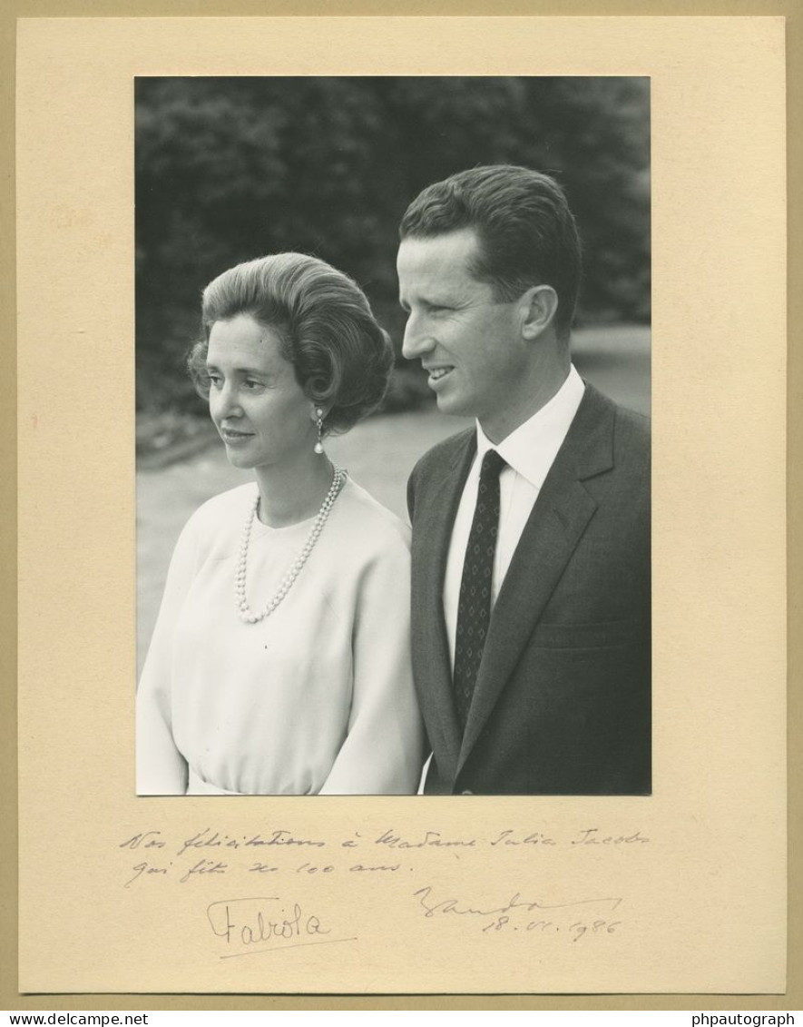 Baudouin Of Belgium & Fabiola - King Of The Belgians - RARE Signed Photo - COA - Königliche Familien