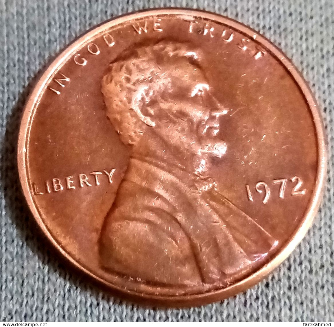 USA, Lincoln Cent, 1972, Philadelphia, TTB, KM:201, Agouz - 1959-…: Lincoln, Memorial Reverse