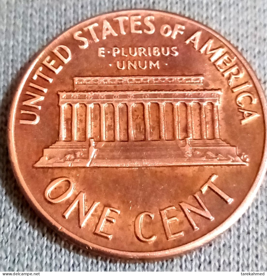 USA, Lincoln Cent, 1972, Philadelphia, TTB, KM:201, Agouz - 1959-…: Lincoln, Memorial Reverse