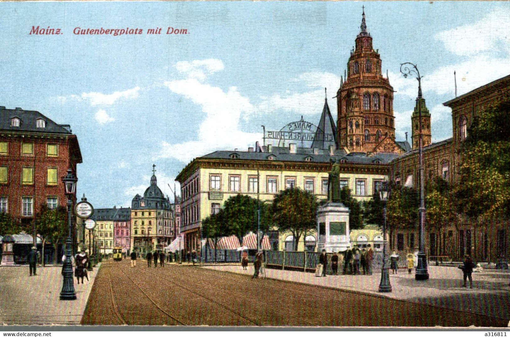Mainz Gutenbergplatz Mit Dom - Mainz