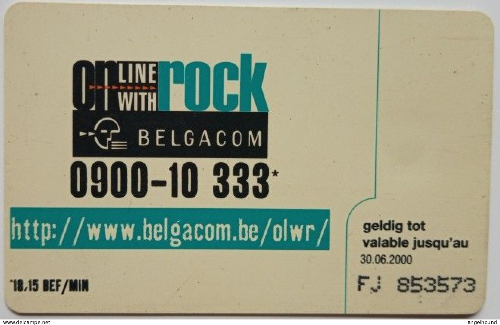 Belgium 200 BEF Chip Card - T/W Underworld ( Radio 21 ) - With Chip