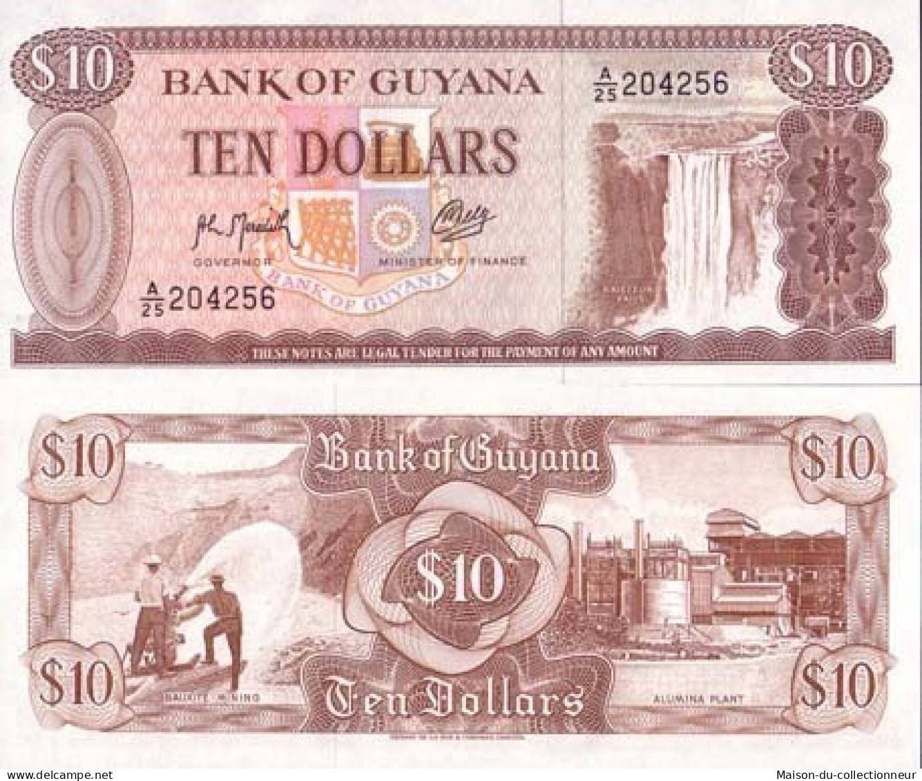 Billets Collection Guyana Pk N° 23 - 10 Dollars - Guyana