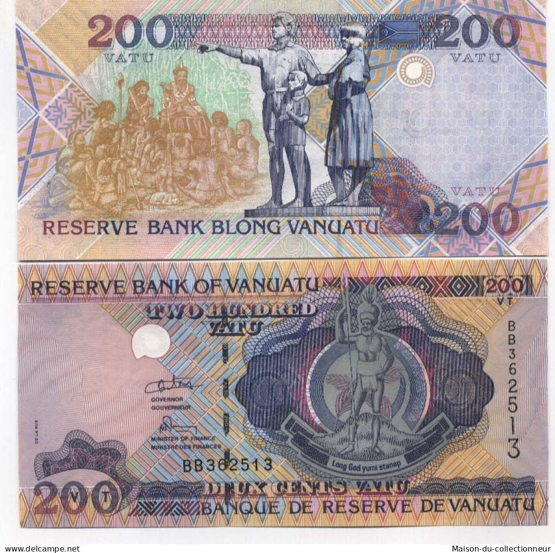 Billets Banque Vanuatu Pk N°  8 - 200 Vatu - Vanuatu