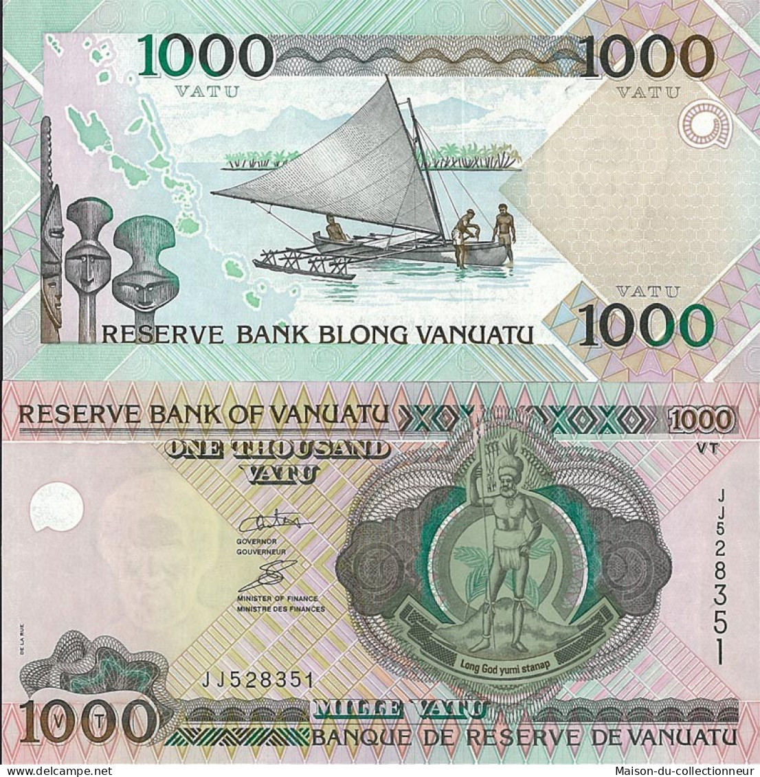 Billets De Banque Vanuatu Pk N° 10 - 1000 Vatus - Vanuatu