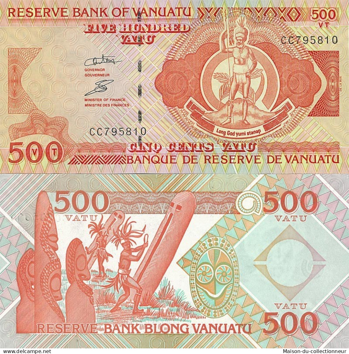 Billets De Banque Vanuatu Pk N° 5 - 500 Vatus - Vanuatu