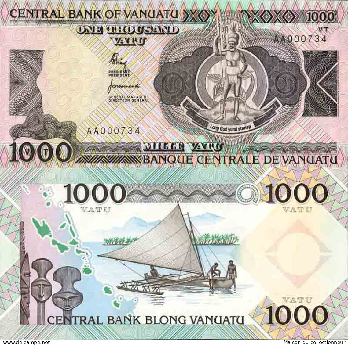 Billet De Banque Collection Vanuatu - PK N° 3 - 1 000 Vatu - Vanuatu