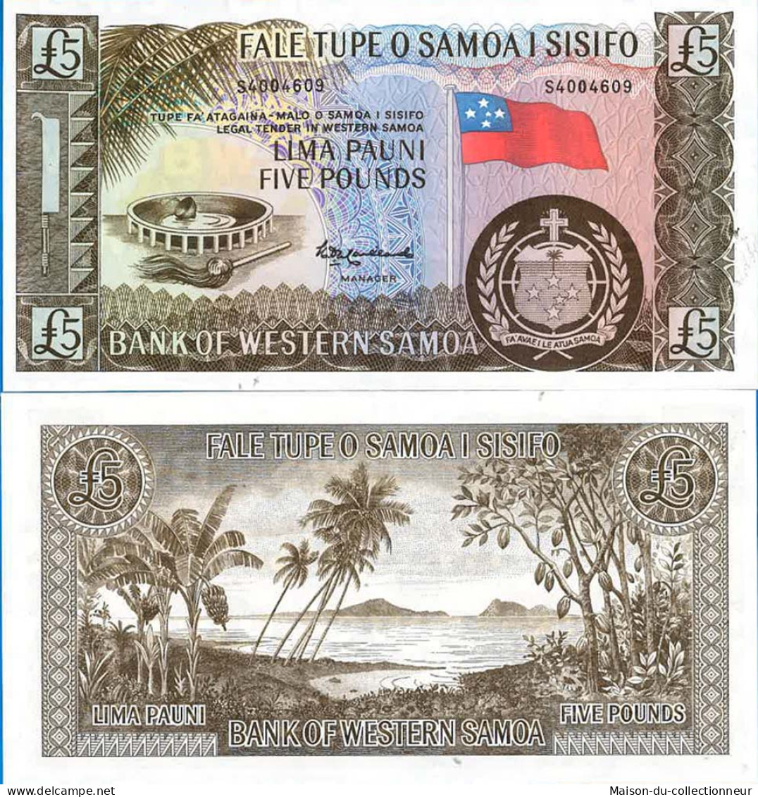 Billet De Banque Collection Samoa - Pk N° 15 - 5 Pounds - Samoa