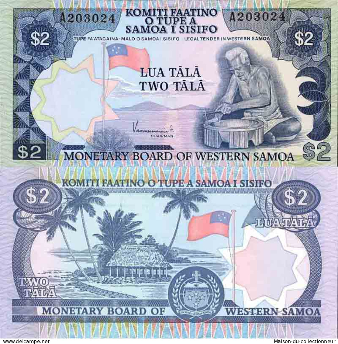 Billet De Banque Collection Samoa - PK N° 20 - 2 Tala - Samoa