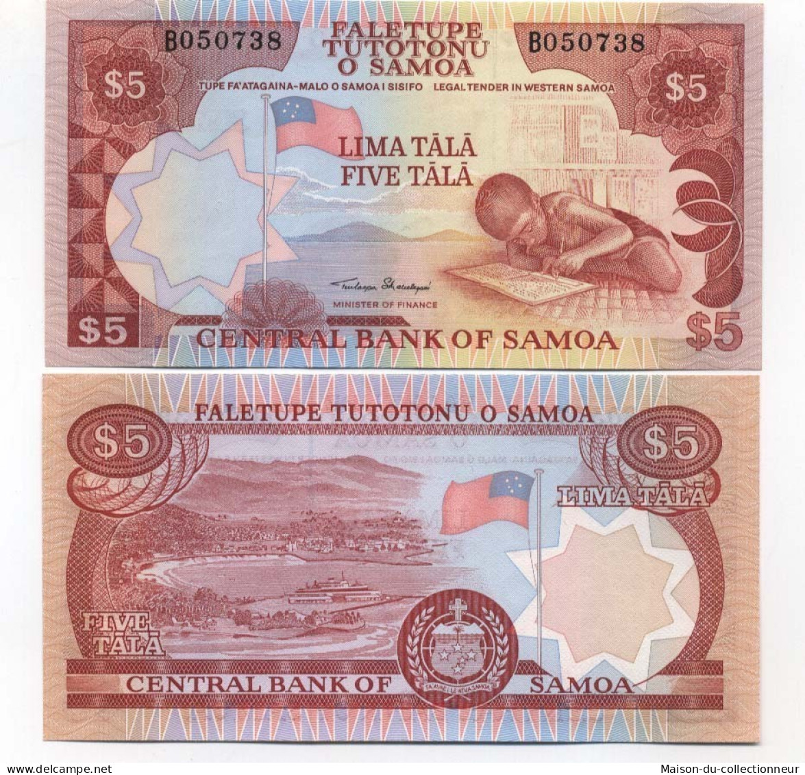 Samoa - Pk N° 26 - Collection Billet De 5 Tala - Samoa