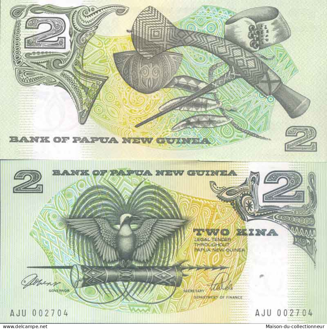 Billet De Banque Collection Papouasie Nlle Guinee - PK N° 5 - 2 Kina - Papua-Neuguinea