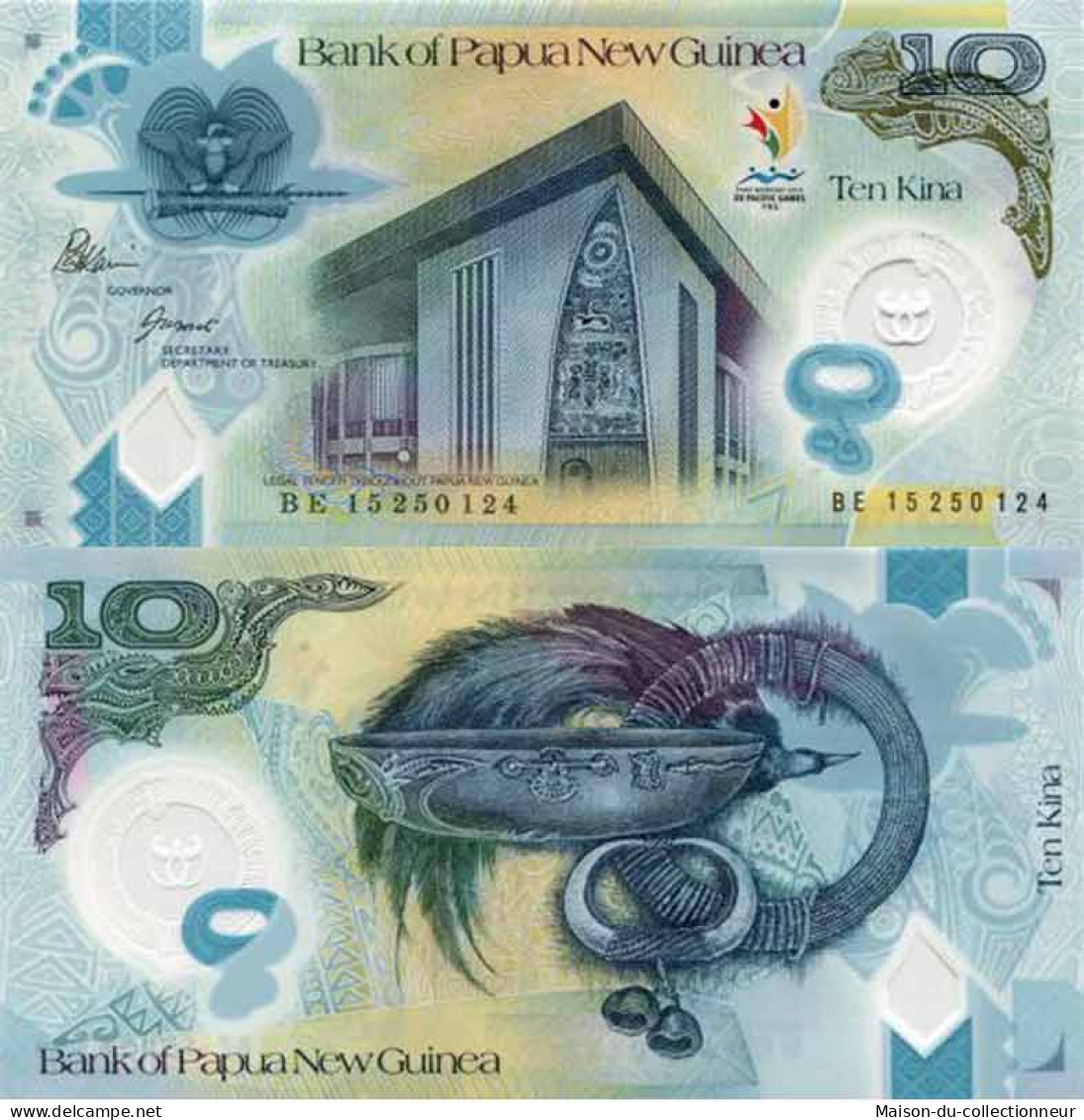 Billet De Banque Collection Papouasie Nlle Guinee - PK N° 53 - 10 Kina - Papouasie-Nouvelle-Guinée