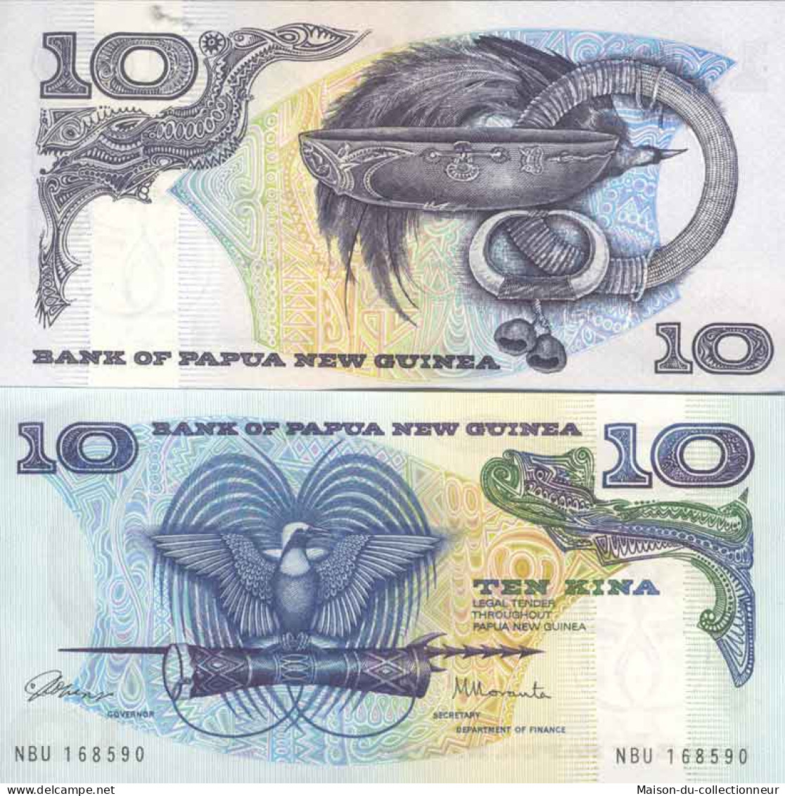 Billet De Banque Collection Papouasie Nlle Guinee - PK N° 7 - 10 Kina - Papua Nuova Guinea