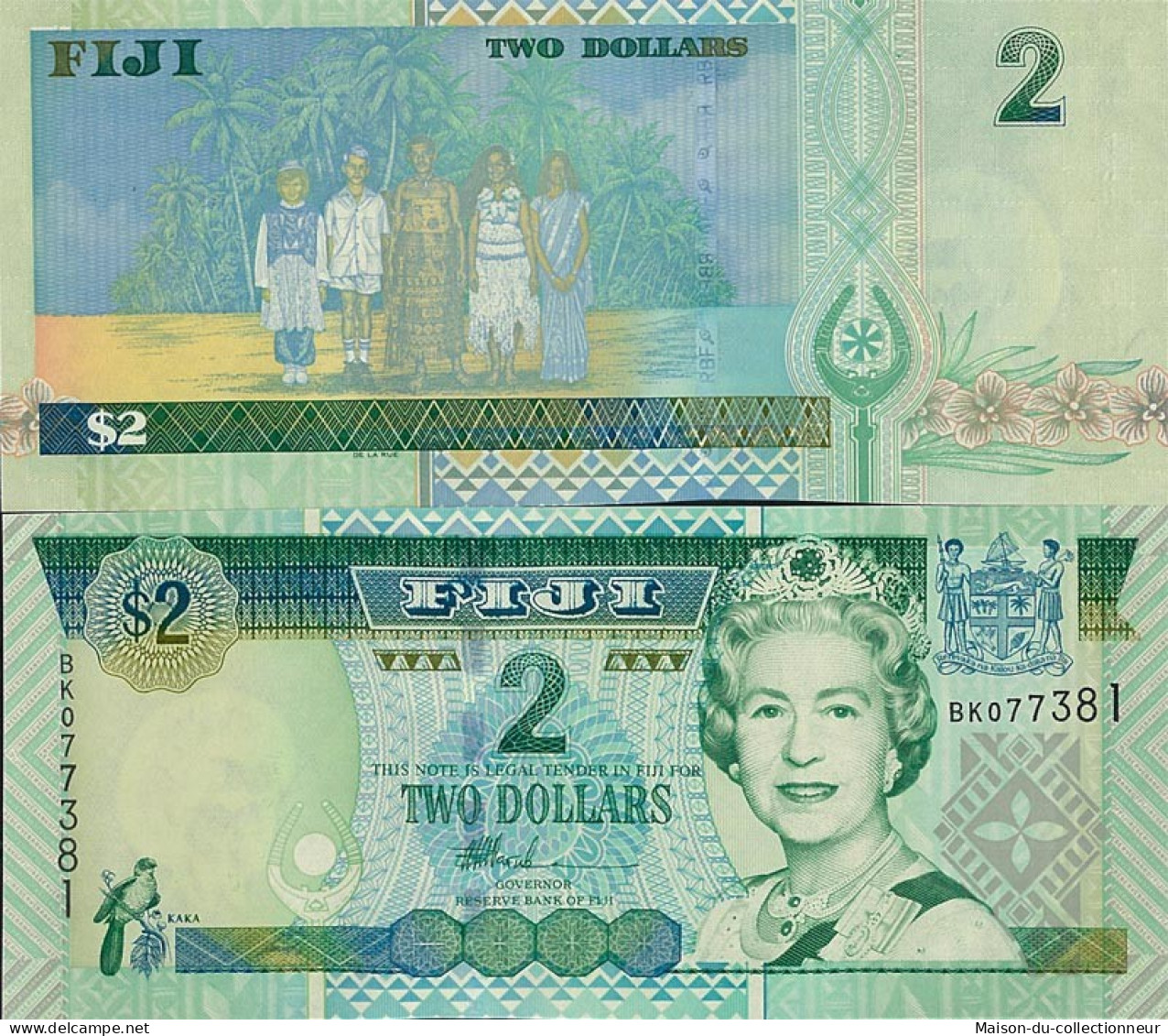 Billets De Banque Fidji Pk N° 104 - 2 Dollars - Fiji