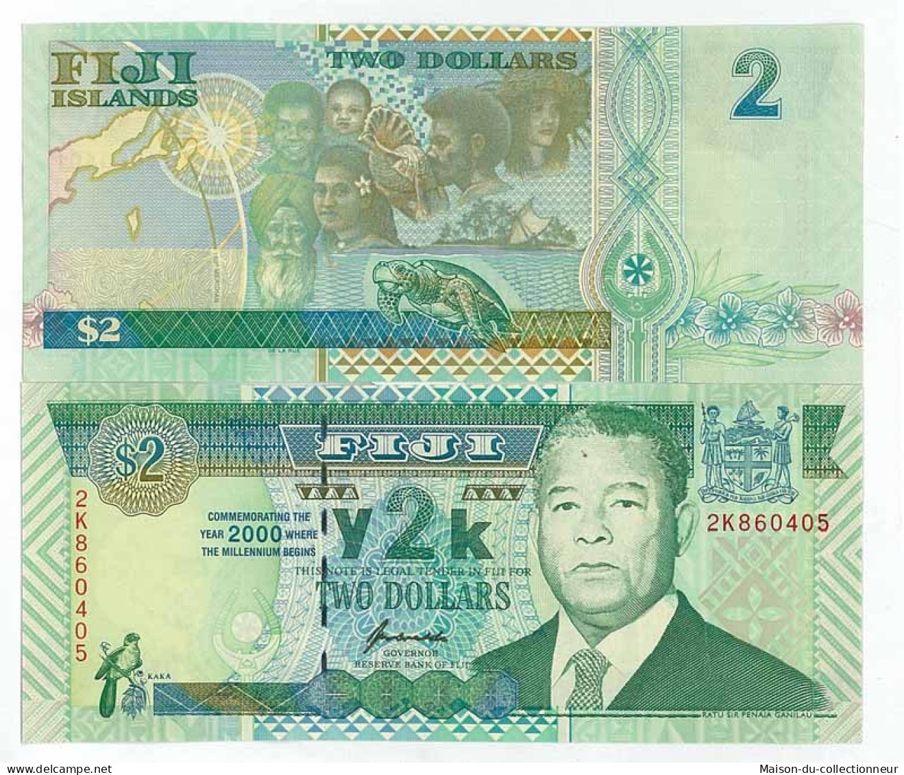 Fidji - Pk N° 102 - Billet De Collection De 2 Dollar - Fiji