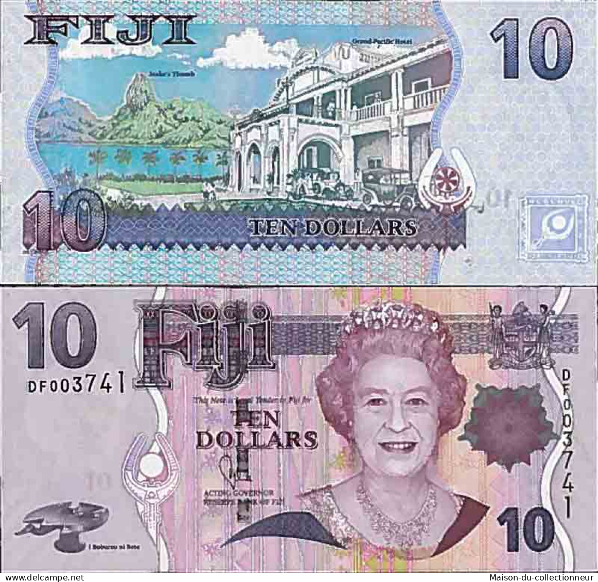 Billet De Banque Collection Fidji - PK N° 111 - 10 Dollars - Fiji