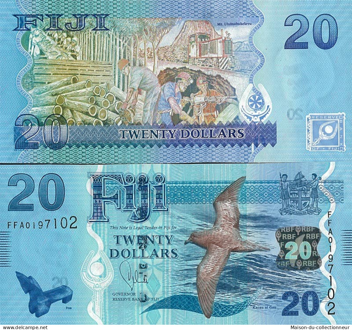 Billets De Banque Fidji Pk N° 117 - 20 Dollars - Fiji