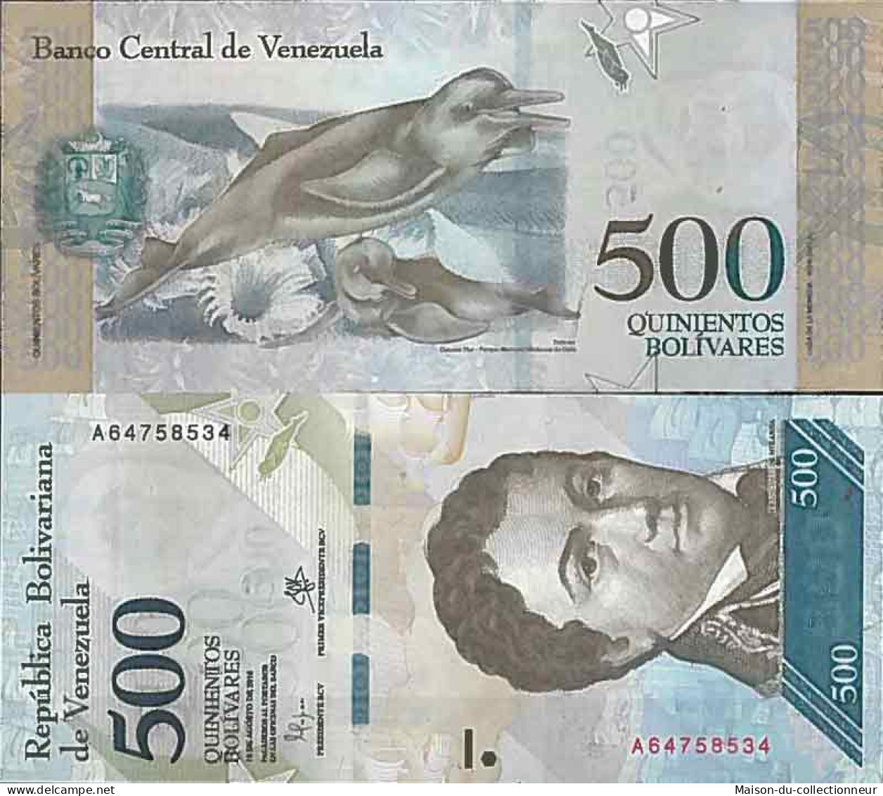 Billet De Banque Collection Venezuela - PK N° 94 - 500 Bolivares - Venezuela