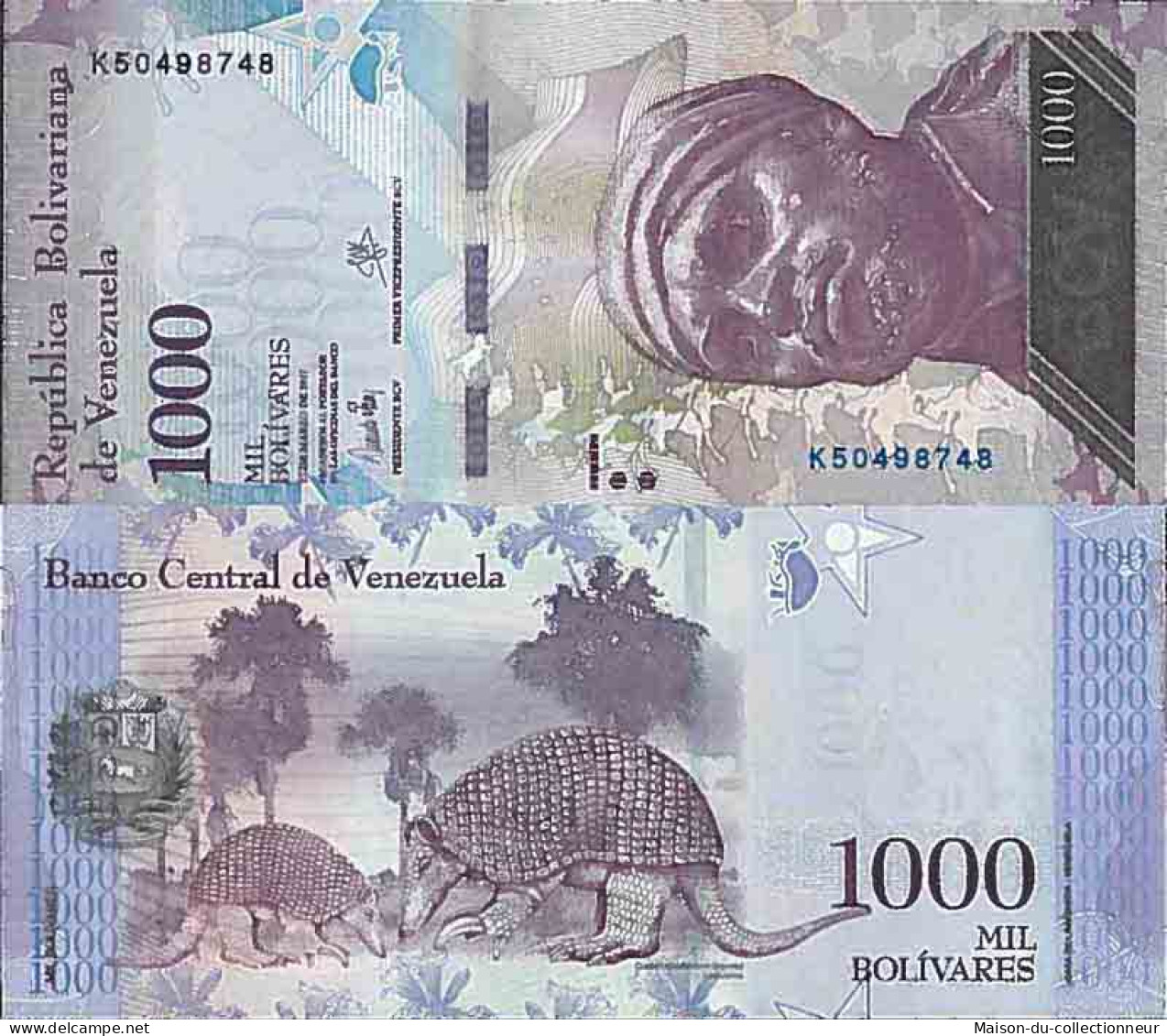 Billet De Banque Collection Venezuela - PK N° 95 - 1000 Bolivares - Venezuela