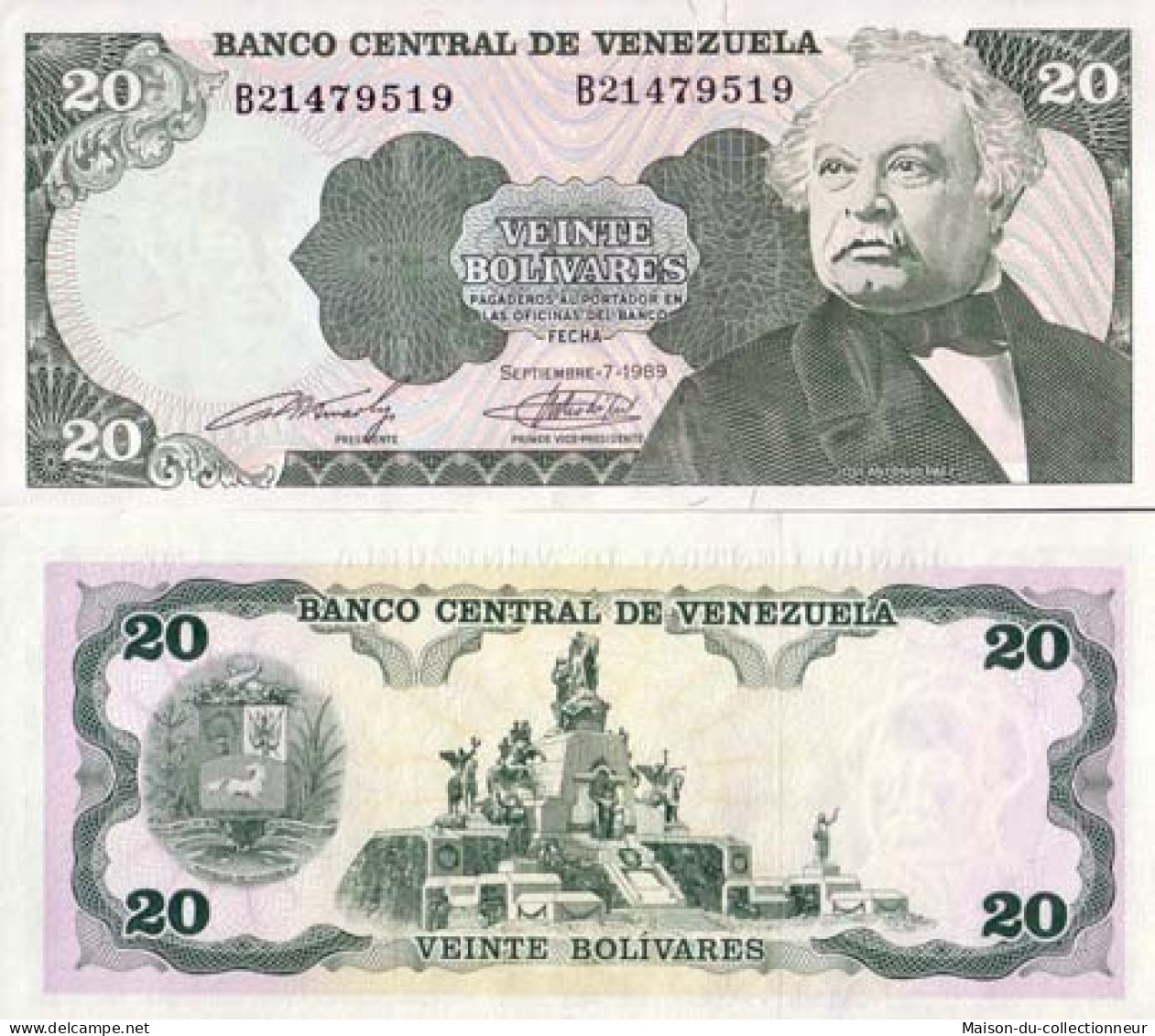 Billets Banque Venezuela Pk N° 63 - 20 Bolivares - Venezuela