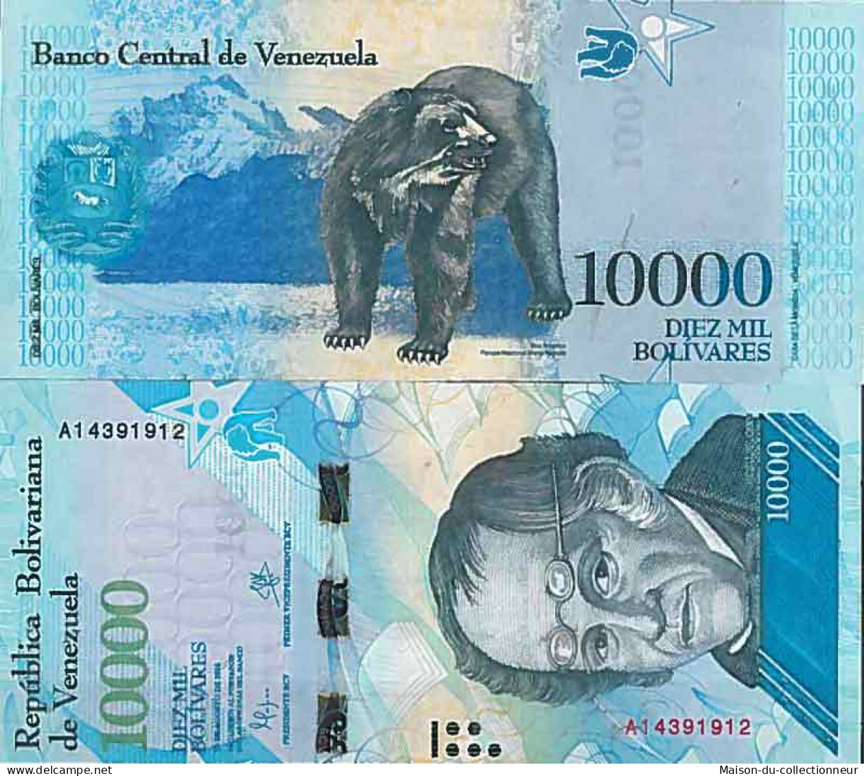 Billet De Banque Collection Venezuela - PK N° 98 - 10 000 Bolivares - Venezuela