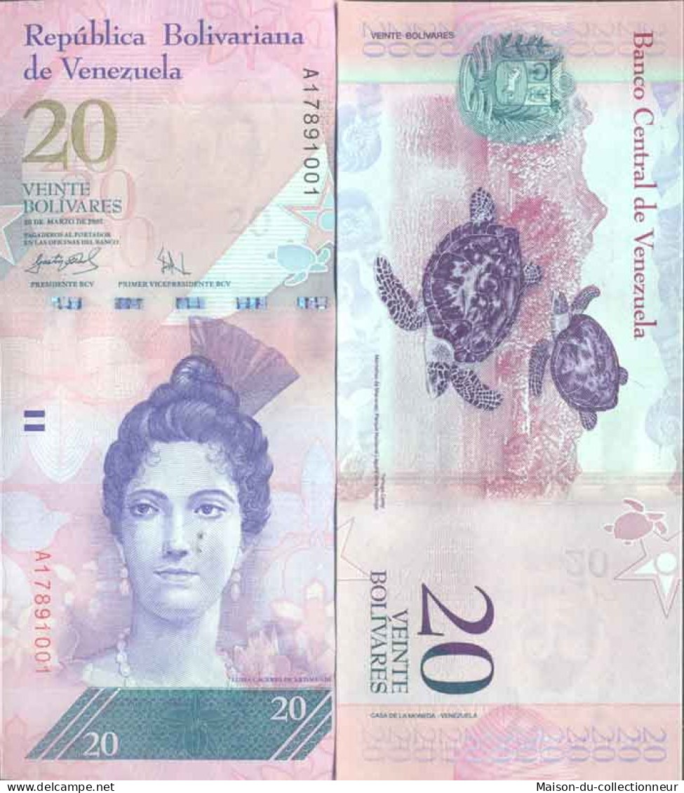 Billet De Banque Collection Venezuela - PK N° 91 - 20 Bolivares - Venezuela