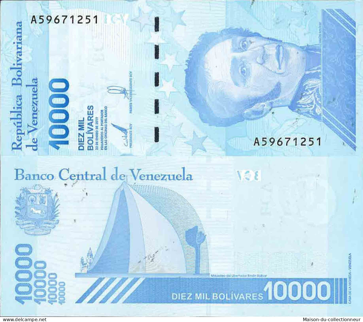 Billet De Banque Collection Venezuela - W N° 109 - 10 000 Bolivares - Venezuela