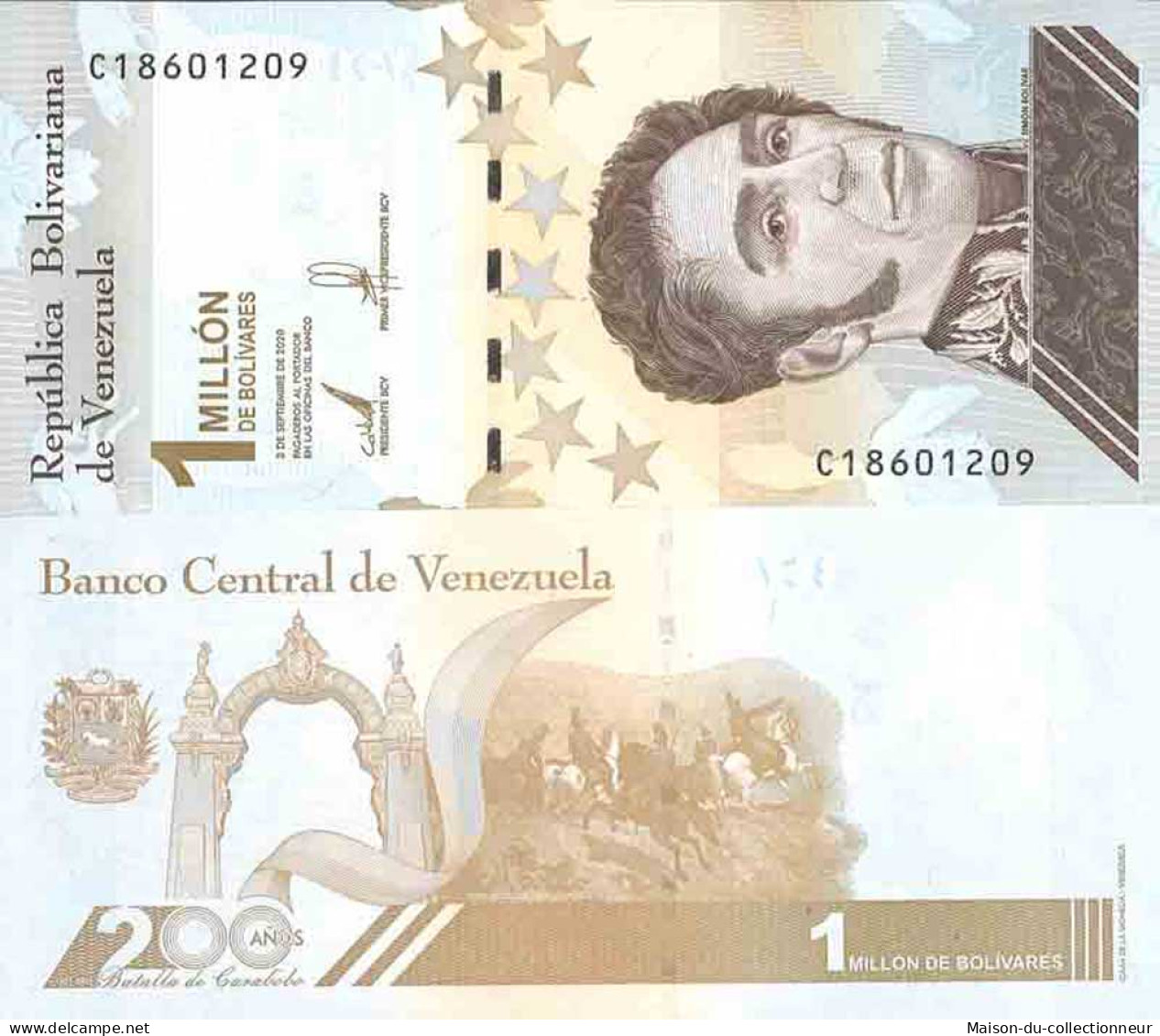 Billet De Banque Collection Venezuela - W N° 114 - 1 000 000 Bolivares - Venezuela