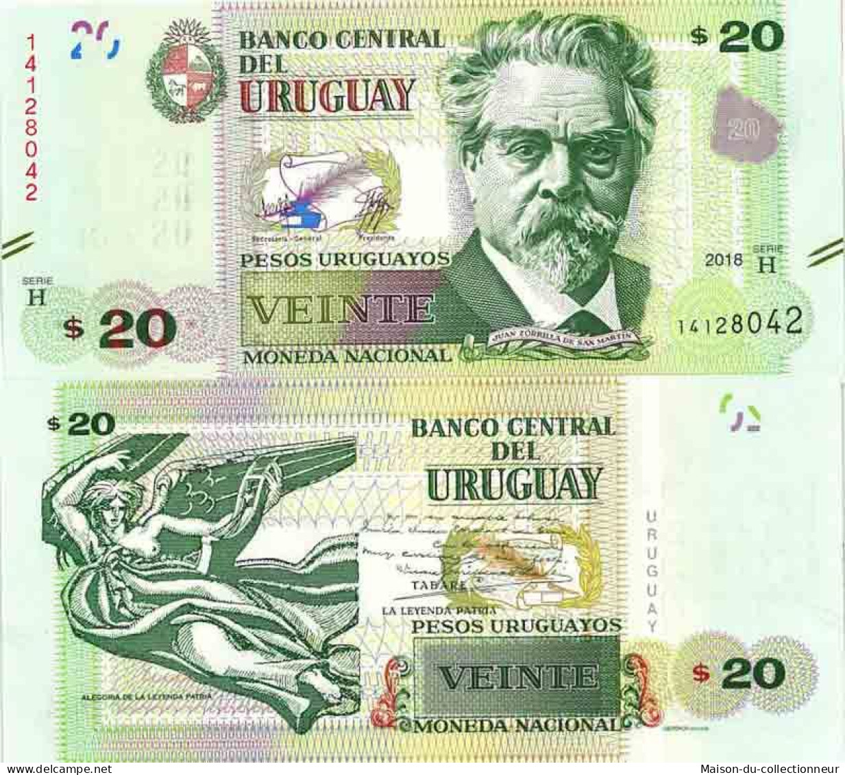 Billet De Banque Collection Uruguay - PK N° 93 - 20 Pesos - Uruguay