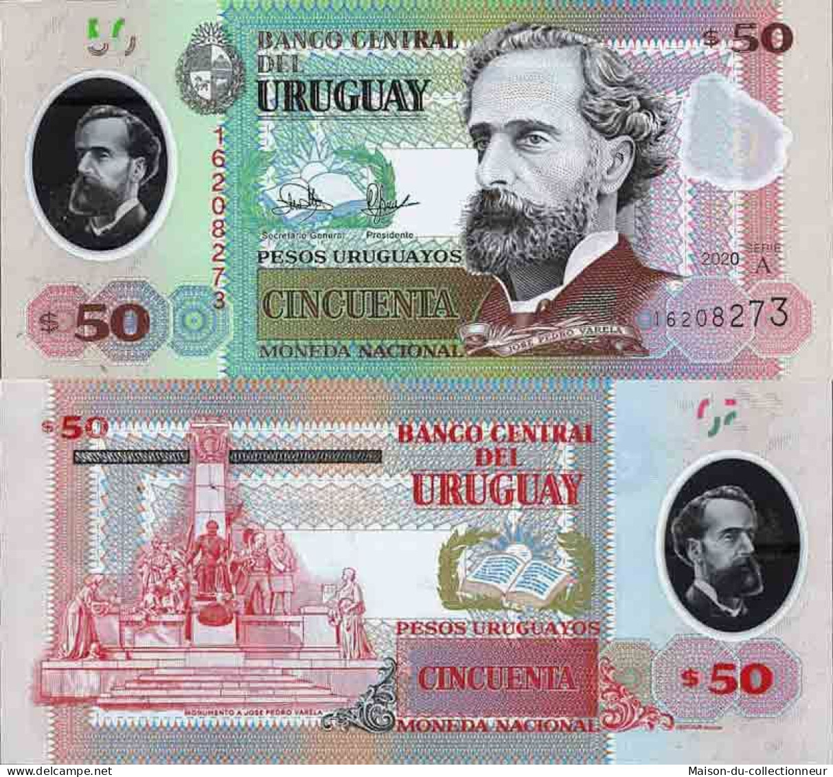 Billet De Banque Collection Uruguay - W N° 102 - 50 Pesos - Uruguay