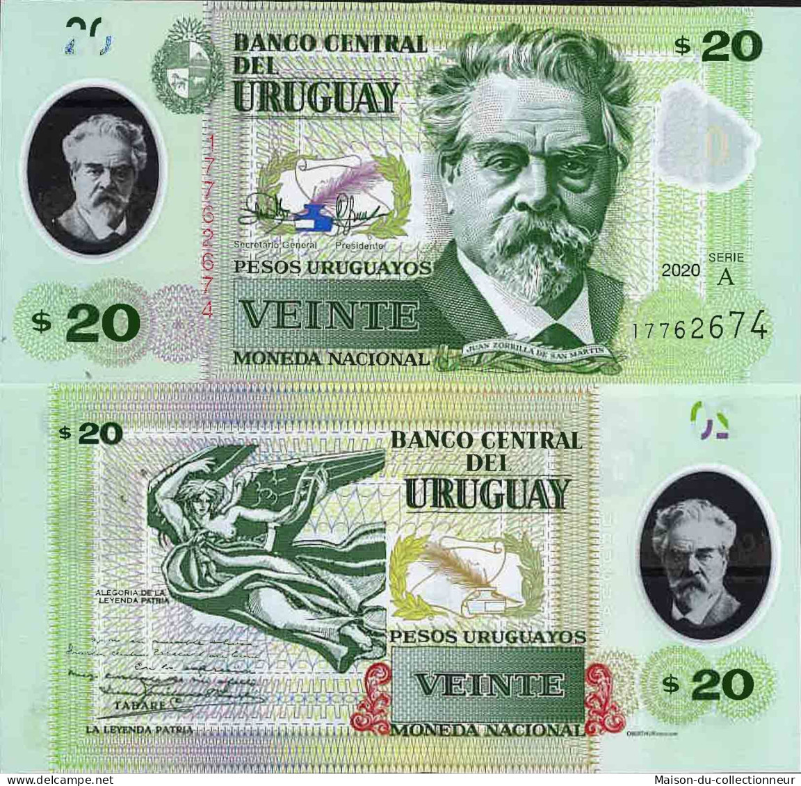 Billet De Banque Collection Uruguay - W N° 101 - 20 Pesos - Uruguay