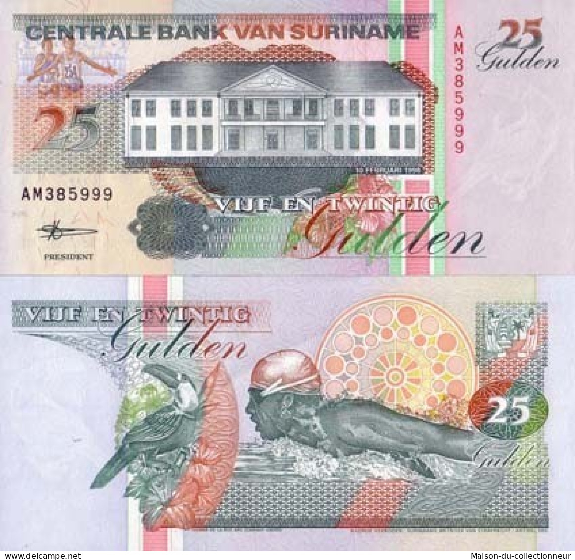 Billets Collection SURINAM Pk N° 138 - 25 Gulden - Surinam