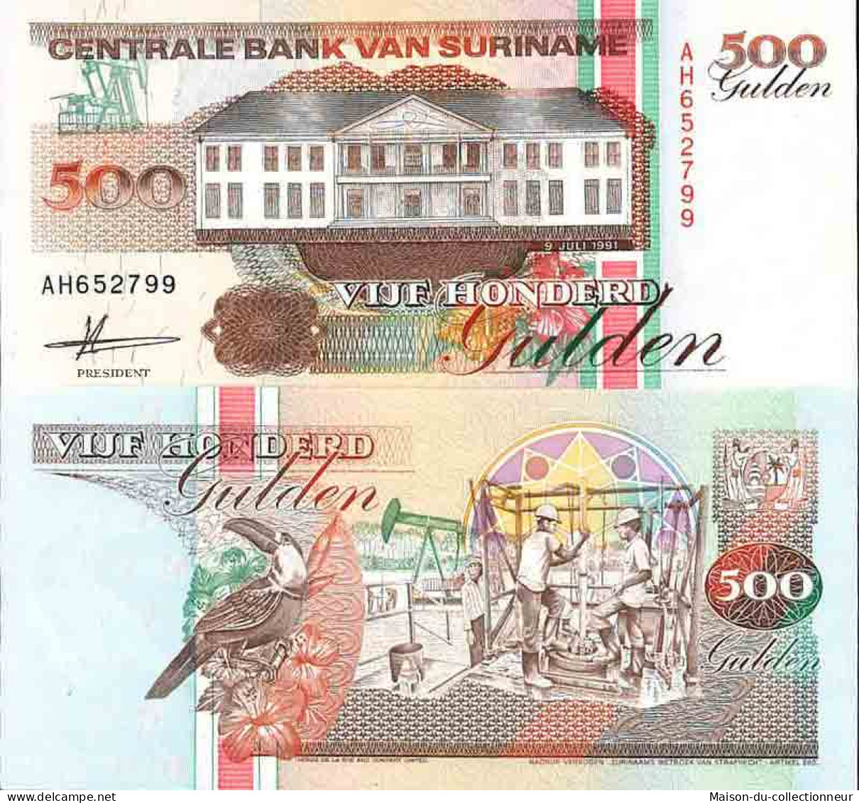 Billet De Banque Collection Surinam - PK N° 140 - 500 Dollars - Suriname