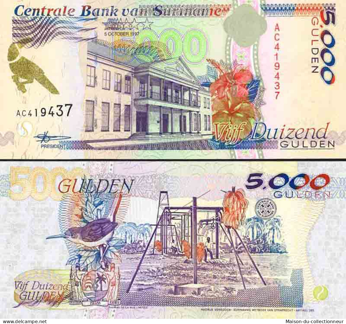 Billet De Banque Collection Surinam - PK N° 143 - 50 Dollars - Surinam