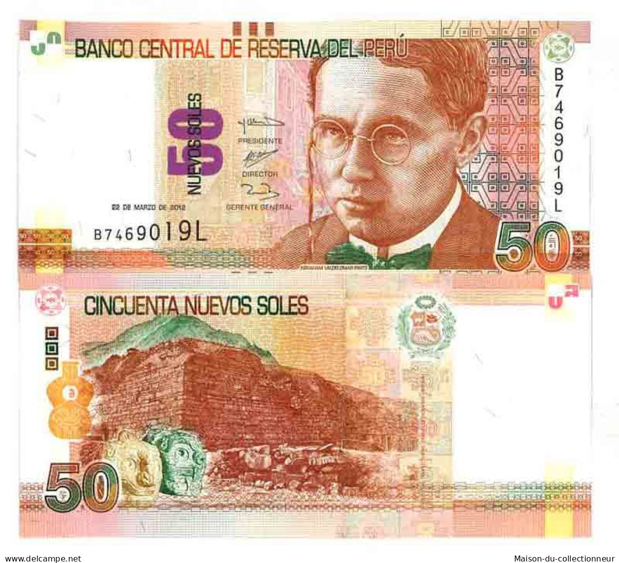 Billet De Banque Collection Pérou - PK N° 189 - 50 Nouveaux Soles - Perú