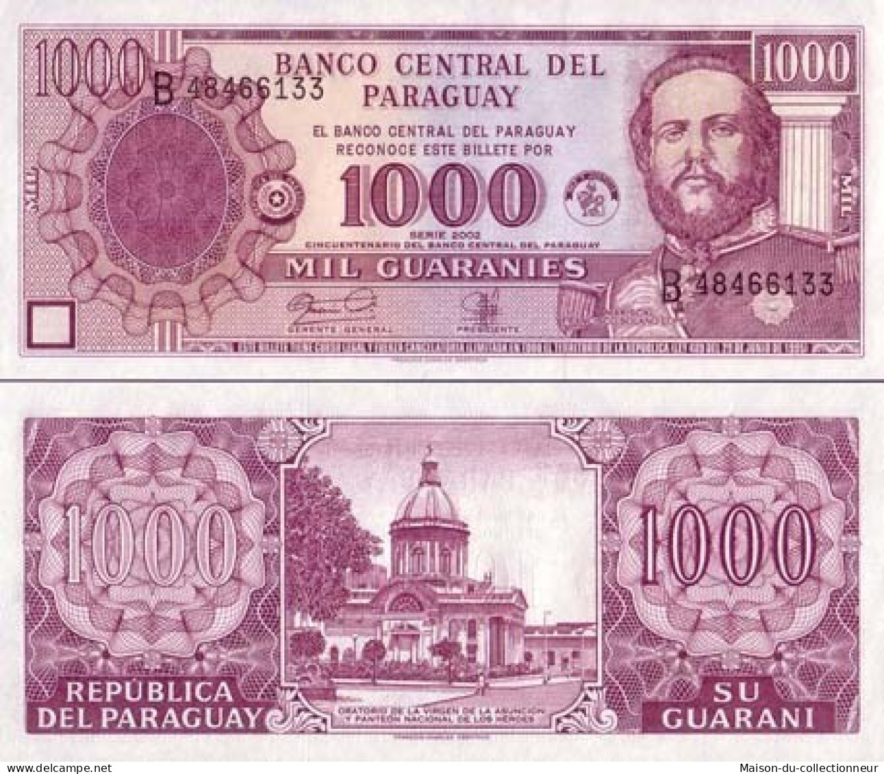 Billets De Banque PARAGUAY Pk N° 221 - 1000 Guaranies - Paraguay