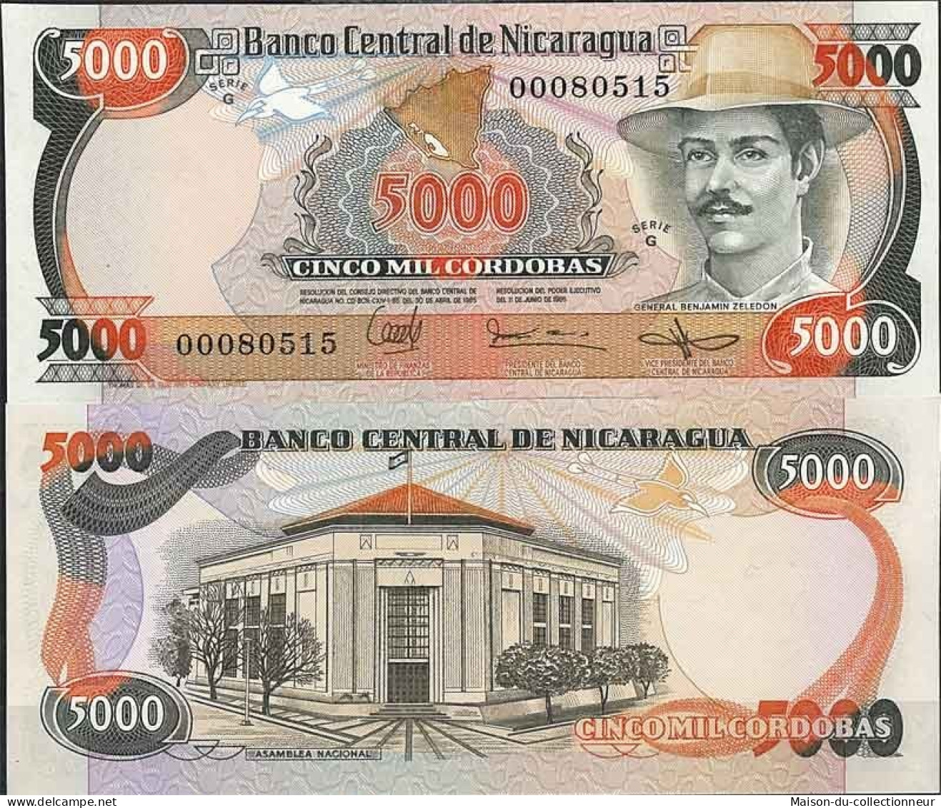 Nicaragua - Pk N° 146 - Billet De Banque De 5000 Cordobas - Nicaragua