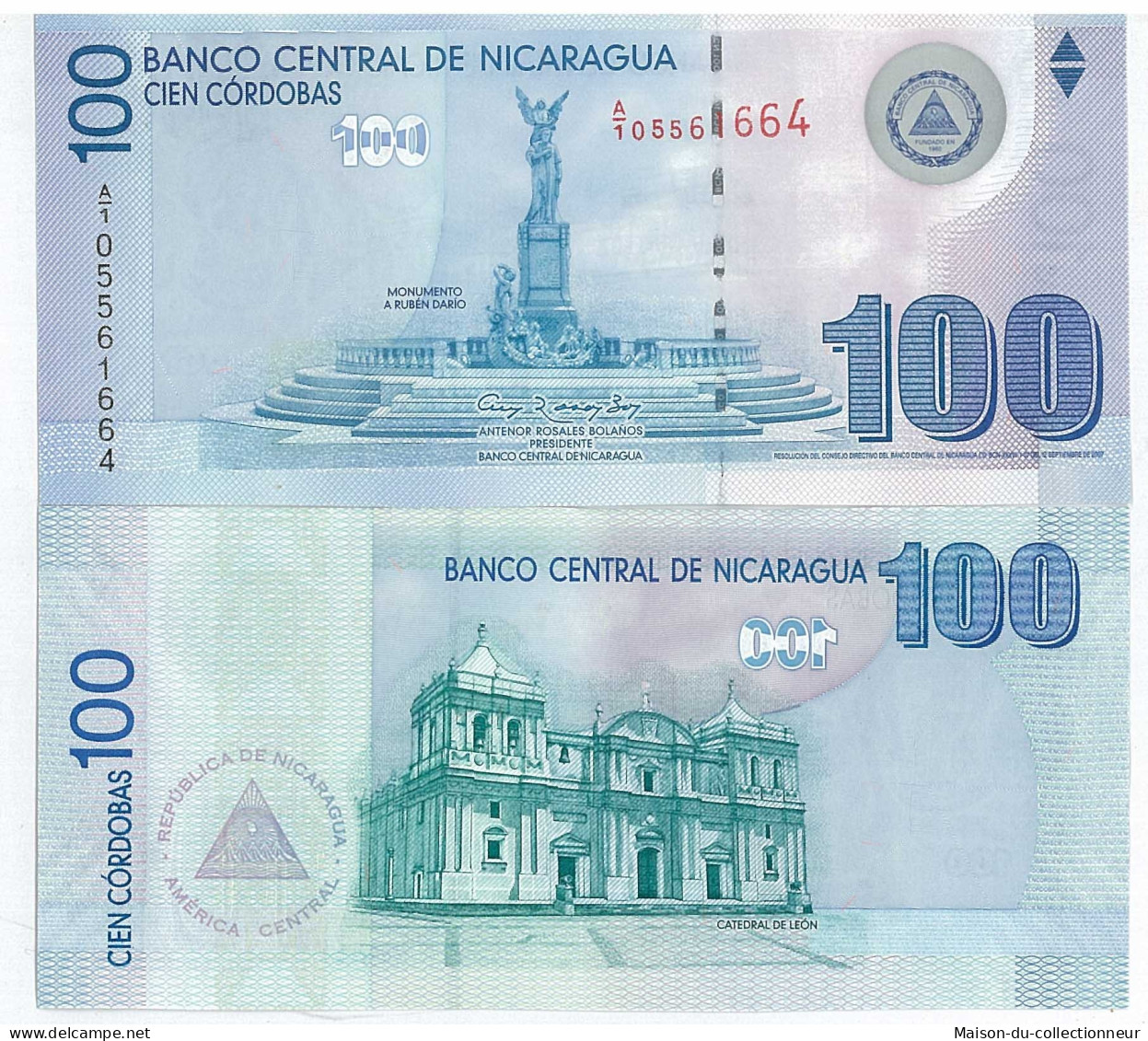Billets Collection Nicaragua Pk N° 204 - 100 Cordobas - Nicaragua