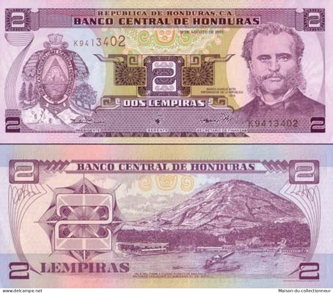 Billets Banque Honduras Pk N° 89 - 1 Lempira - Honduras