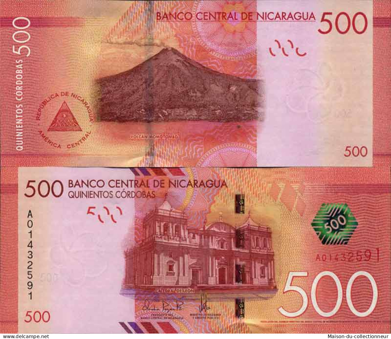 Billet De Banque Collection Nicaragua - PK N° 214 - 500 Cordobas - Nicaragua