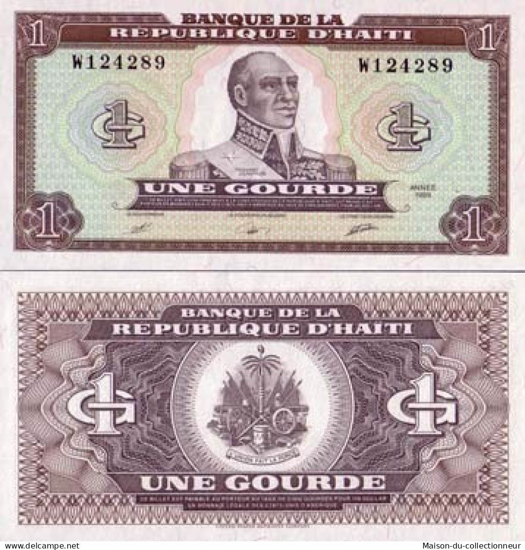 Billet De Collection Haiti Pk N° 253 - 1 Gourde - Haïti