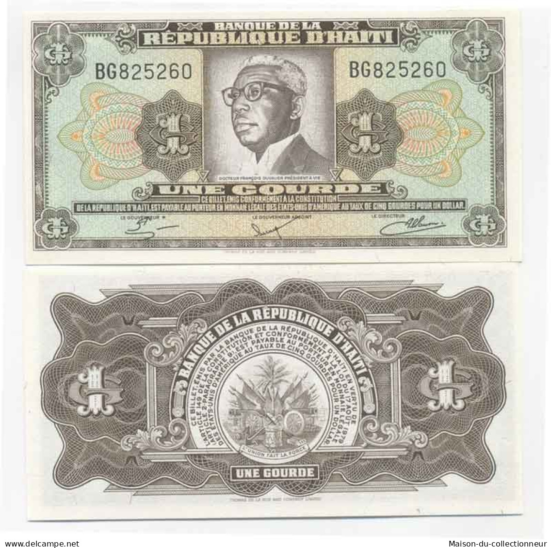 Billet De Banque Haiti Pk N° 239 - 1 Gourde - Haïti